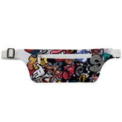 Mural Graffiti Paint Active Waist Bag by 99art