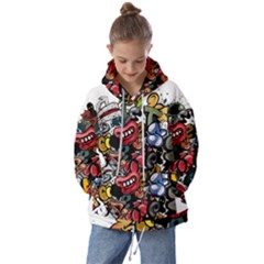 Mural Graffiti Paint Kids  Oversized Hoodie