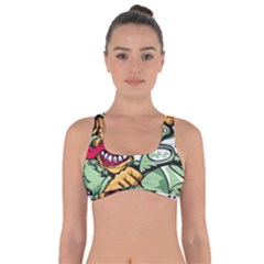 Scooter-motorcycle-graffiti Got No Strings Sports Bra by 99art