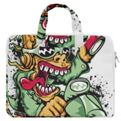 Scooter-motorcycle-graffiti Macbook Pro 16  Double Pocket Laptop Bag  by 99art