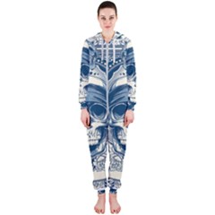 Skull Drawing Hooded Jumpsuit (ladies)