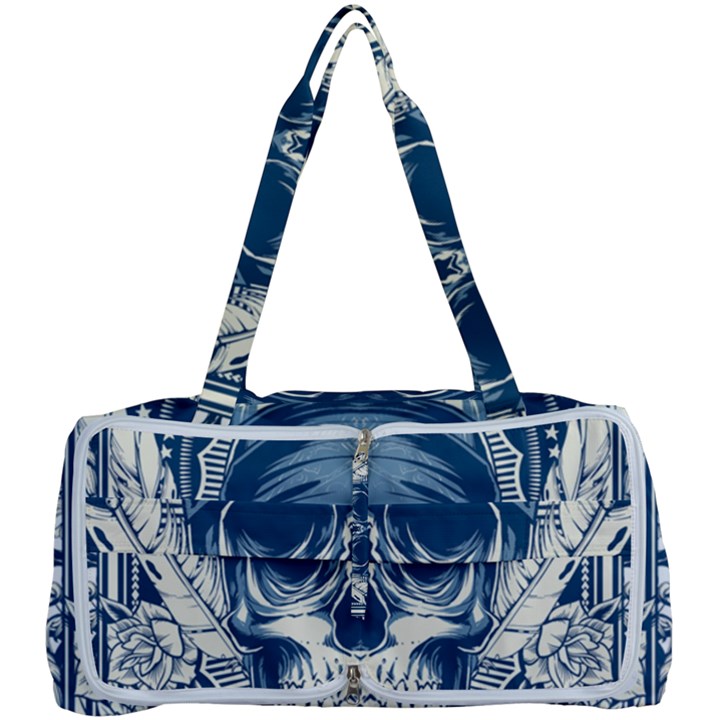 Skull Drawing Multi Function Bag