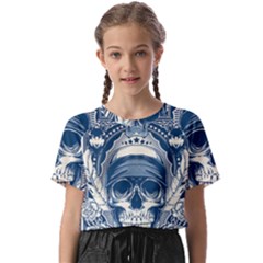 Skull Drawing Kids  Basic Tee