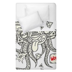 Drawing Clip Art Hand Painted Abstract Creative Space Squid Radio Duvet Cover Double Side (single Size) by 99art