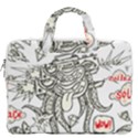 Drawing Clip Art Hand Painted Abstract Creative Space Squid Radio MacBook Pro 13  Double Pocket Laptop Bag View2