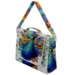 Bird-peafowl-painting-drawing-feather-birds Box Up Messenger Bag by 99art