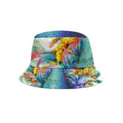 Bird-peafowl-painting-drawing-feather-birds Bucket Hat (kids) by 99art