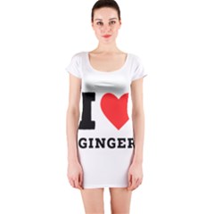 I Love Ginger Short Sleeve Bodycon Dress by ilovewhateva