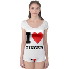 I Love Ginger Boyleg Leotard  by ilovewhateva