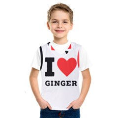 I Love Ginger Kids  Basketball Tank Top by ilovewhateva