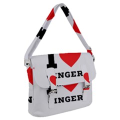 I Love Ginger Buckle Messenger Bag by ilovewhateva