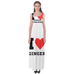 I Love Ginger Empire Waist Maxi Dress by ilovewhateva