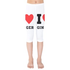 I Love Ginger Kids  Capri Leggings  by ilovewhateva