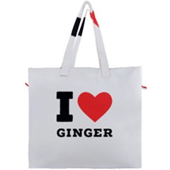 I Love Ginger Canvas Travel Bag by ilovewhateva