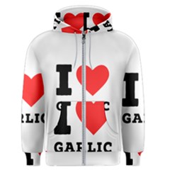 I Love Garlic Men s Zipper Hoodie by ilovewhateva