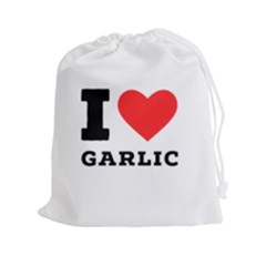 I Love Garlic Drawstring Pouch (2xl) by ilovewhateva