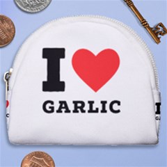 I Love Garlic Horseshoe Style Canvas Pouch by ilovewhateva