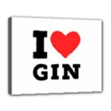 I love gin Canvas 14  x 11  (Stretched) View1