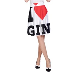 I Love Gin A-line Skirt by ilovewhateva