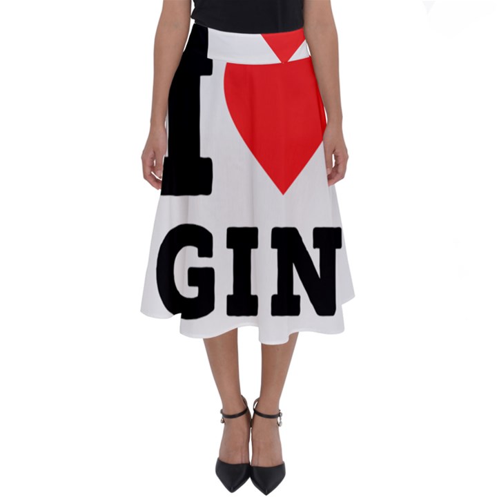 I love gin Perfect Length Midi Skirt