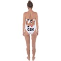 I love gin Tie Back One Piece Swimsuit View2