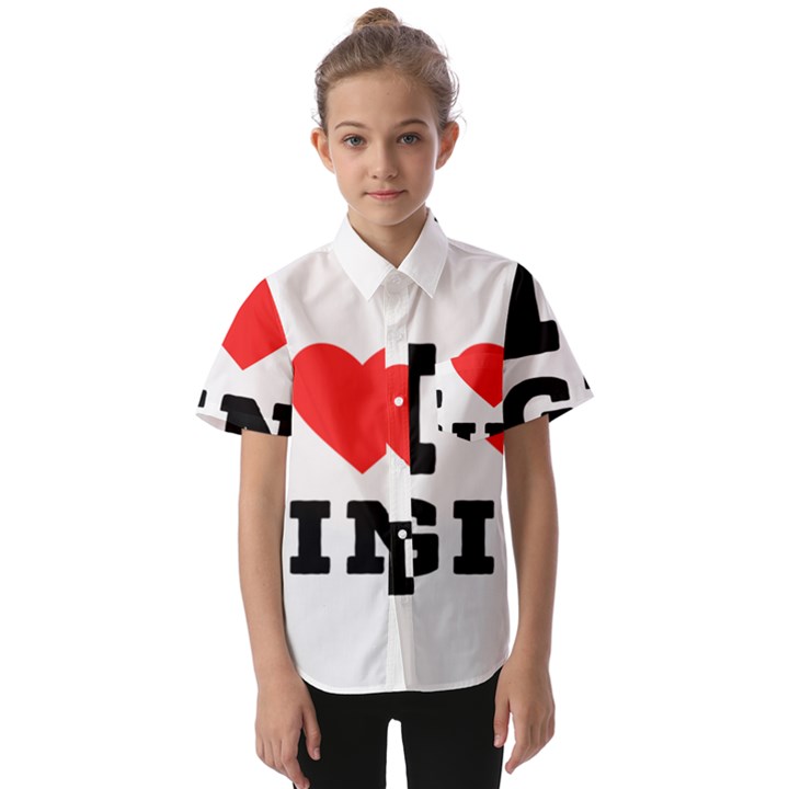 I love gin Kids  Short Sleeve Shirt