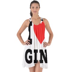 I Love Gin Show Some Back Chiffon Dress by ilovewhateva