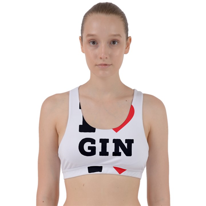 I love gin Back Weave Sports Bra