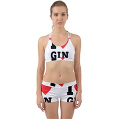 I Love Gin Back Web Gym Set by ilovewhateva