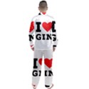 I love gin Men s Long Sleeve Satin Pajamas Set View2