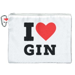 I Love Gin Canvas Cosmetic Bag (xxl) by ilovewhateva