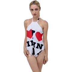 I Love Gin Go With The Flow One Piece Swimsuit by ilovewhateva