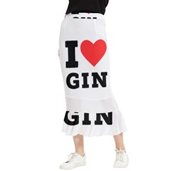 I Love Gin Maxi Fishtail Chiffon Skirt by ilovewhateva