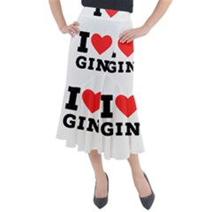 I Love Gin Midi Mermaid Skirt by ilovewhateva