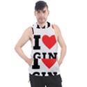 I love gin Men s Sleeveless Hoodie View1