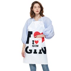 I Love Gin Pocket Apron by ilovewhateva