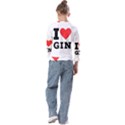 I love gin Kids  Cuff Sleeve Top View2