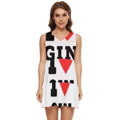 I Love Gin Tiered Sleeveless Mini Dress by ilovewhateva