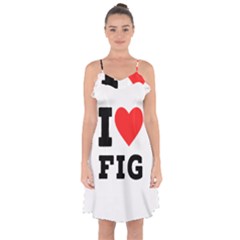 I Love Fig  Ruffle Detail Chiffon Dress by ilovewhateva