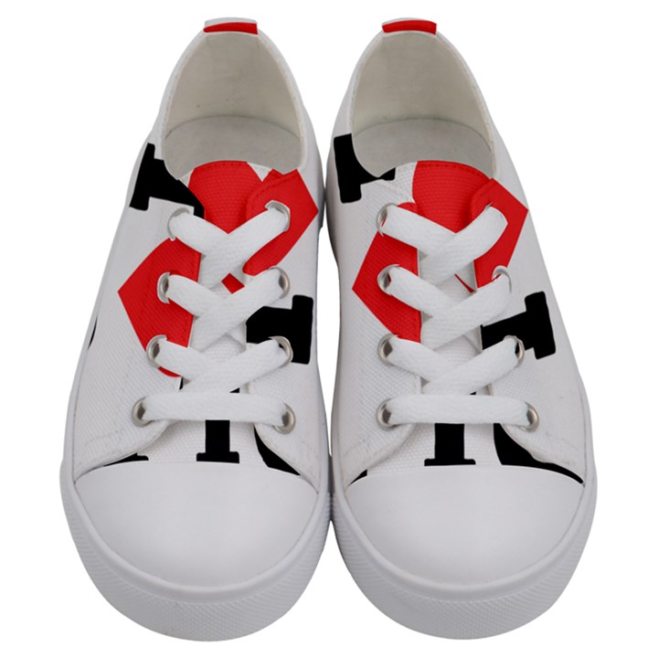 I love fig  Kids  Low Top Canvas Sneakers