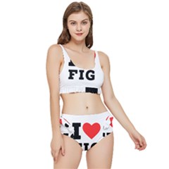 I Love Fig  Frilly Bikini Set