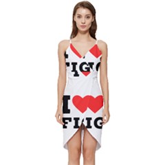 I Love Fig  Wrap Frill Dress by ilovewhateva