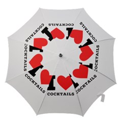 I Love Cocktails  Hook Handle Umbrellas (small) by ilovewhateva