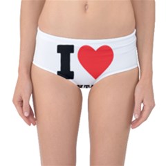 I Love Cocktails  Mid-waist Bikini Bottoms by ilovewhateva