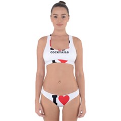 I Love Cocktails  Cross Back Hipster Bikini Set by ilovewhateva