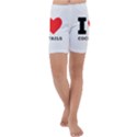 I love cocktails  Kids  Lightweight Velour Capri Yoga Leggings View1