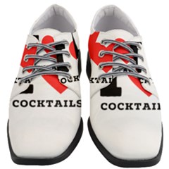 I Love Cocktails  Women Heeled Oxford Shoes by ilovewhateva