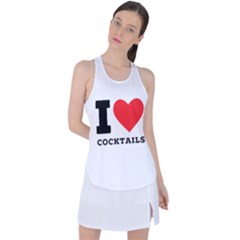 I Love Cocktails  Racer Back Mesh Tank Top by ilovewhateva