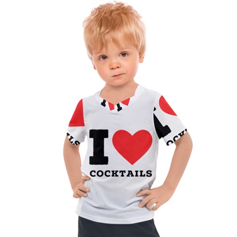 I Love Cocktails  Kids  Sports Tee by ilovewhateva