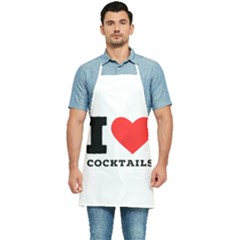 I Love Cocktails  Kitchen Apron by ilovewhateva